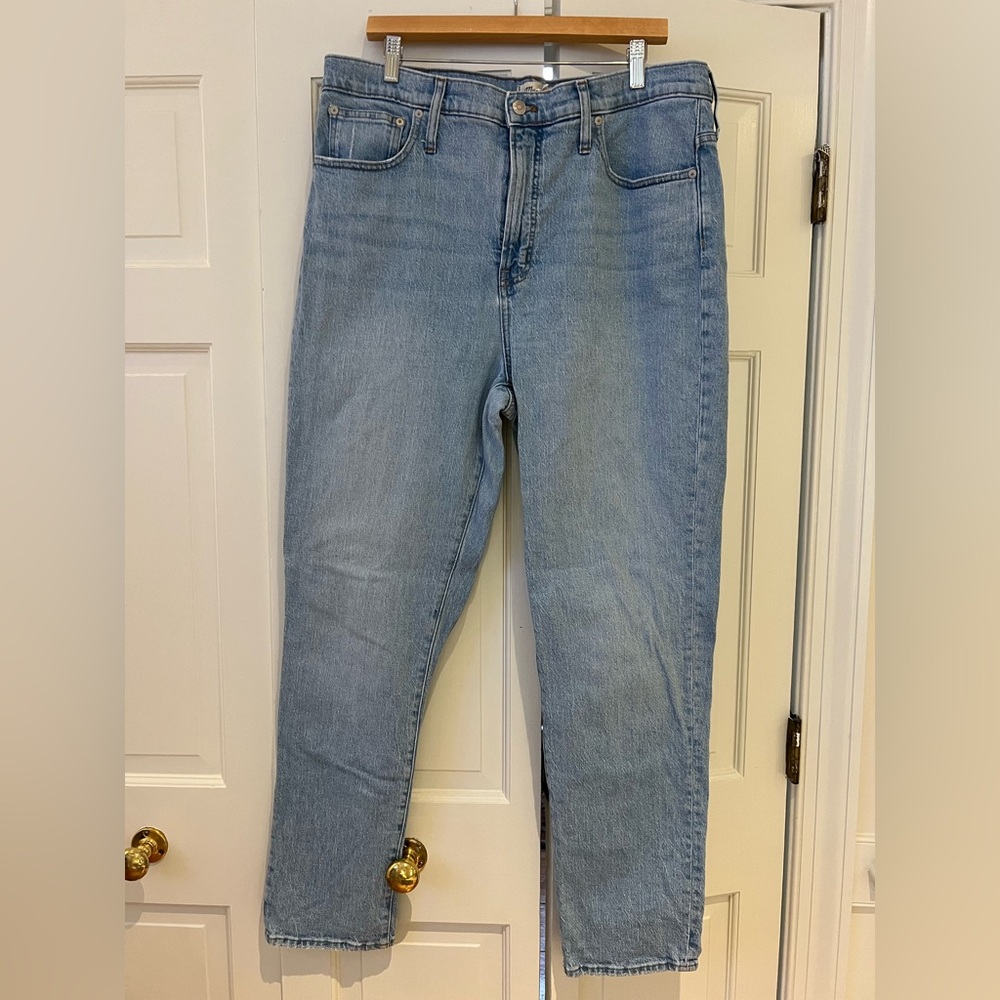 Madewell Perfect Vintage Women's Jeans, Light Blue, Size 33T